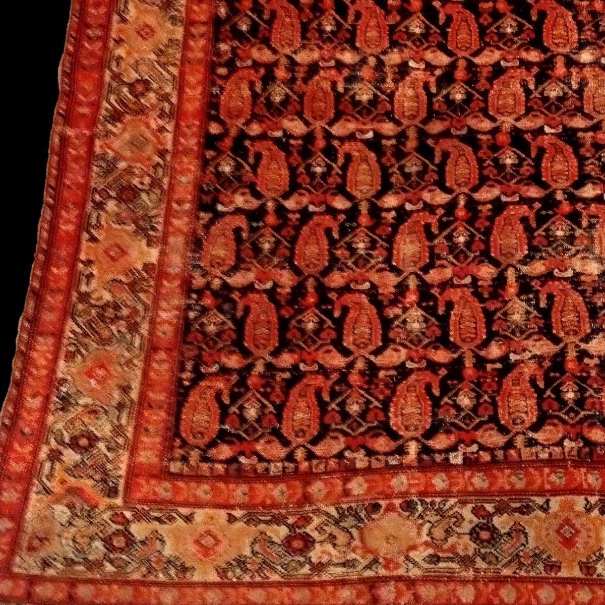Afshar Rug, 145 X 190 Cm, Hand-knotted During The Qajar Dynasty In Iran, 19th Century Persia-photo-4