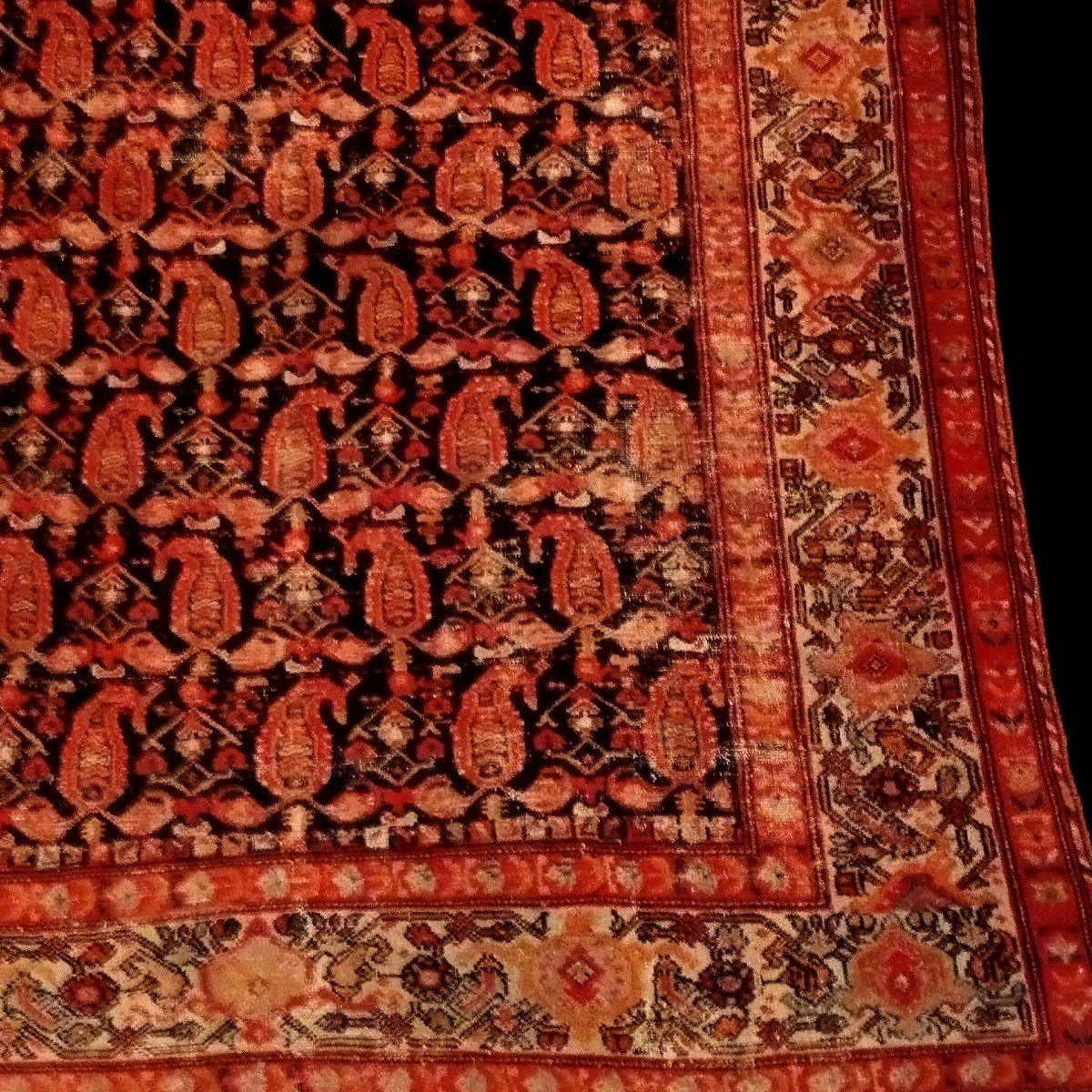 Afshar Rug, 145 X 190 Cm, Hand-knotted During The Qajar Dynasty In Iran, 19th Century Persia-photo-5