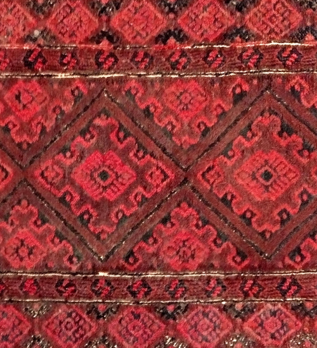 Tapis du Caucase ancien, proche Anatolie, 68 x 29 cm, petit chef d'oeuvre ancien noué main-photo-3