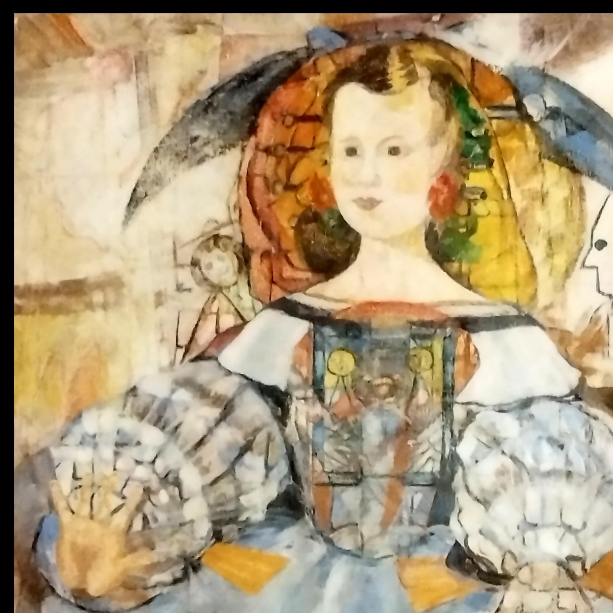 Oil On Wood Panel, 116 X 89 Cm, Modern Painting Circa 1960, Very Good Condition-photo-3