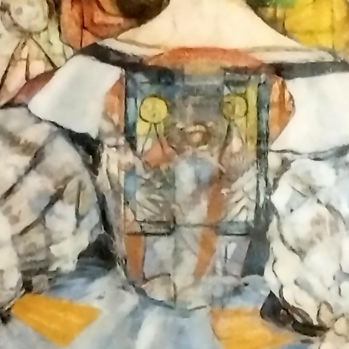 Oil On Wood Panel, 116 X 89 Cm, Modern Painting Circa 1960, Very Good Condition-photo-4