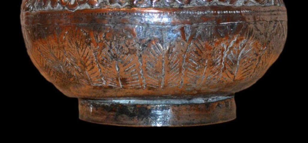 Kindi, Holy Water Pitcher, Origin North India, Tinned Copper And Bronze, 19th Century-photo-2