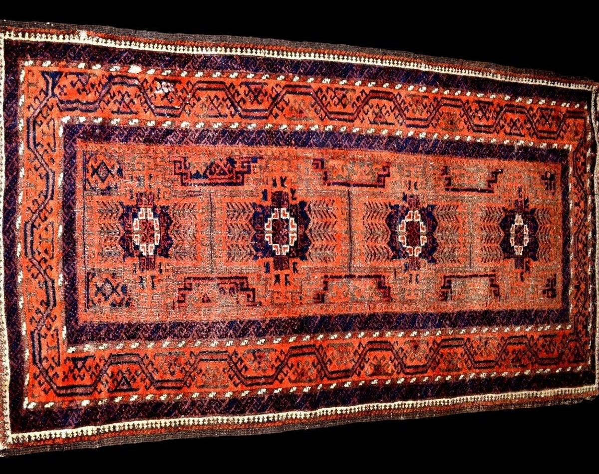 Karakashly Rug, Caucasus, 108 X 193 Cm, Pre-1950, Hand-knotted Wool On Wool, Azerbaijan-photo-3