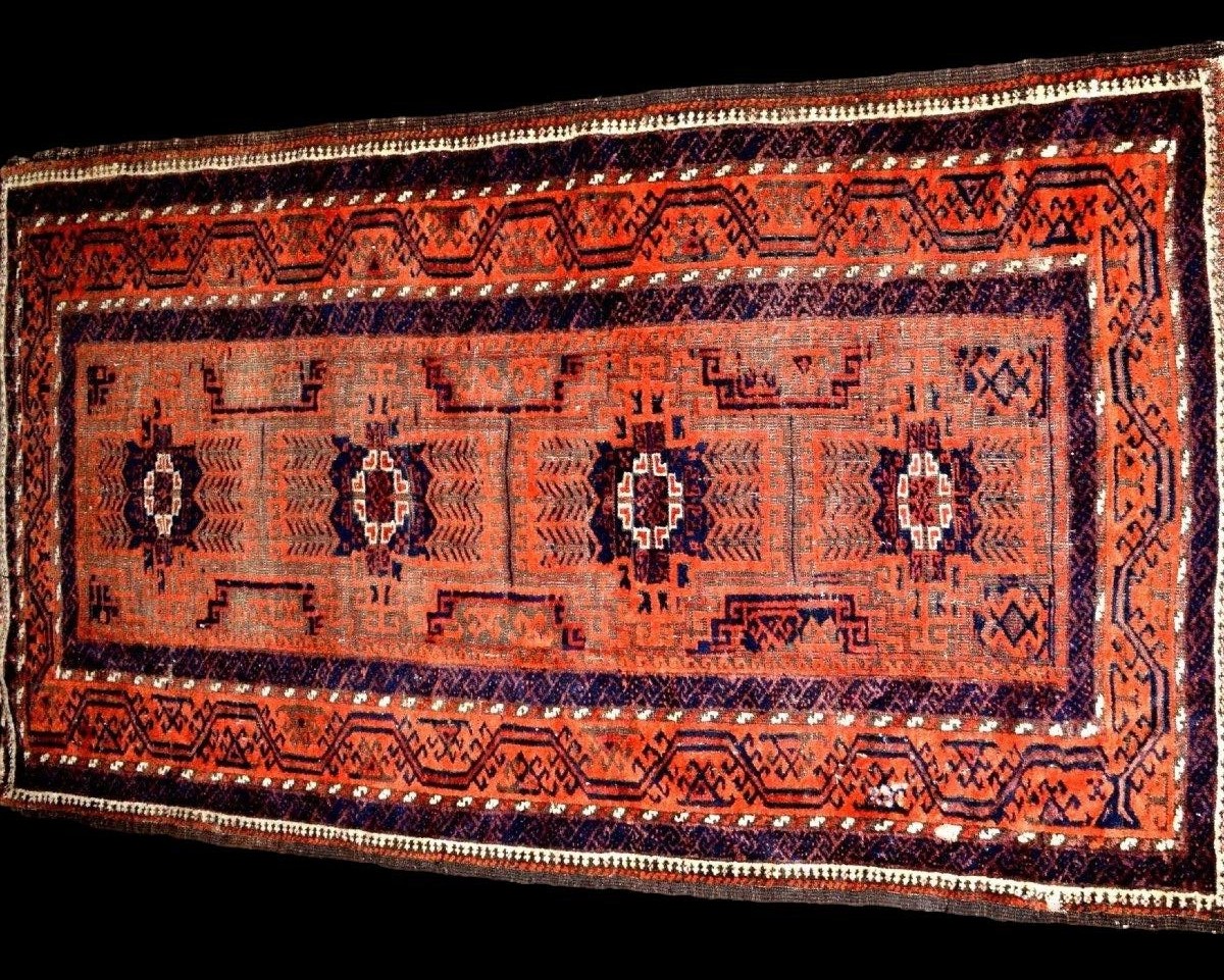 Karakashly Rug, Caucasus, 108 X 193 Cm, Pre-1950, Hand-knotted Wool On Wool, Azerbaijan-photo-4