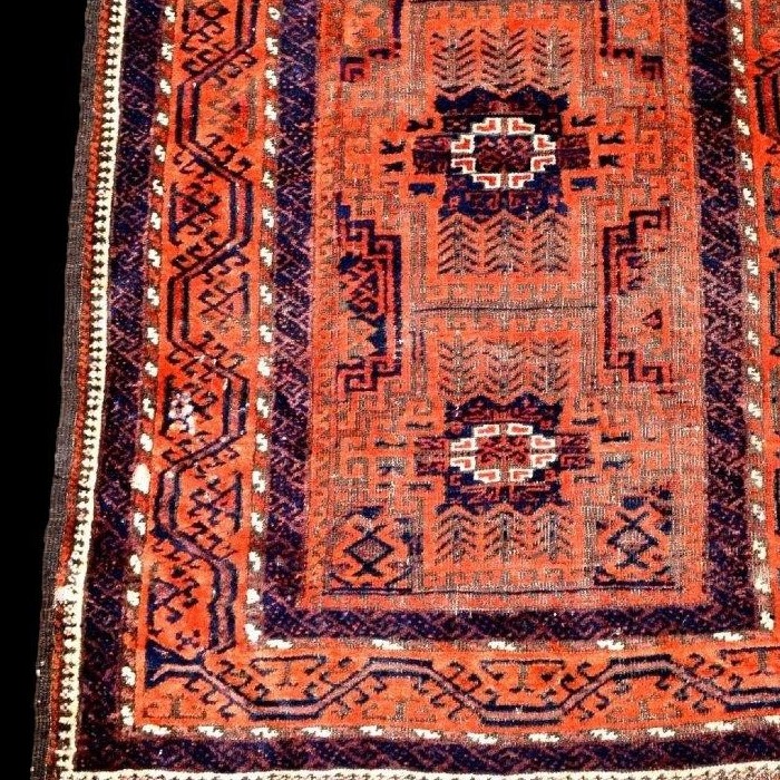 Karakashly Rug, Caucasus, 108 X 193 Cm, Pre-1950, Hand-knotted Wool On Wool, Azerbaijan-photo-4