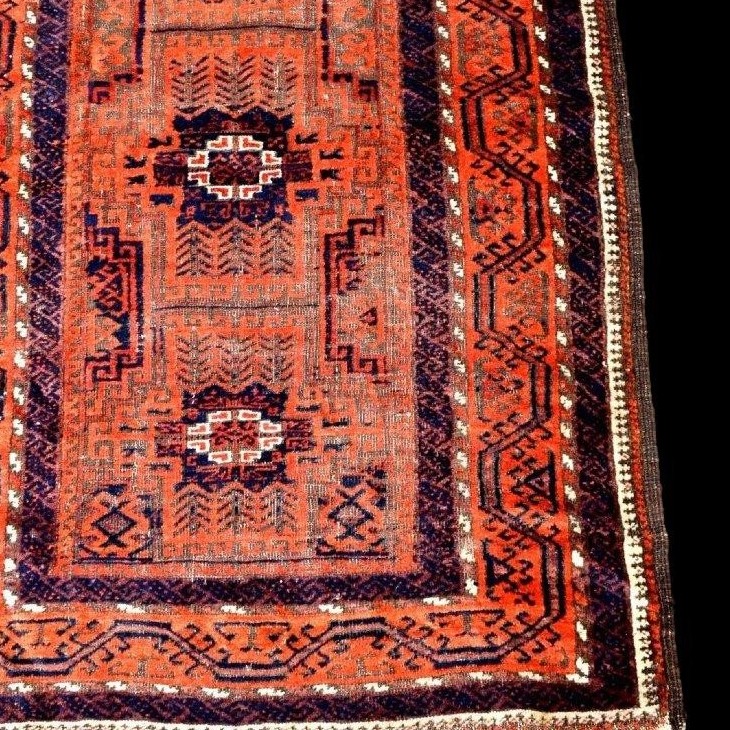 Karakashly Rug, Caucasus, 108 X 193 Cm, Pre-1950, Hand-knotted Wool On Wool, Azerbaijan-photo-5