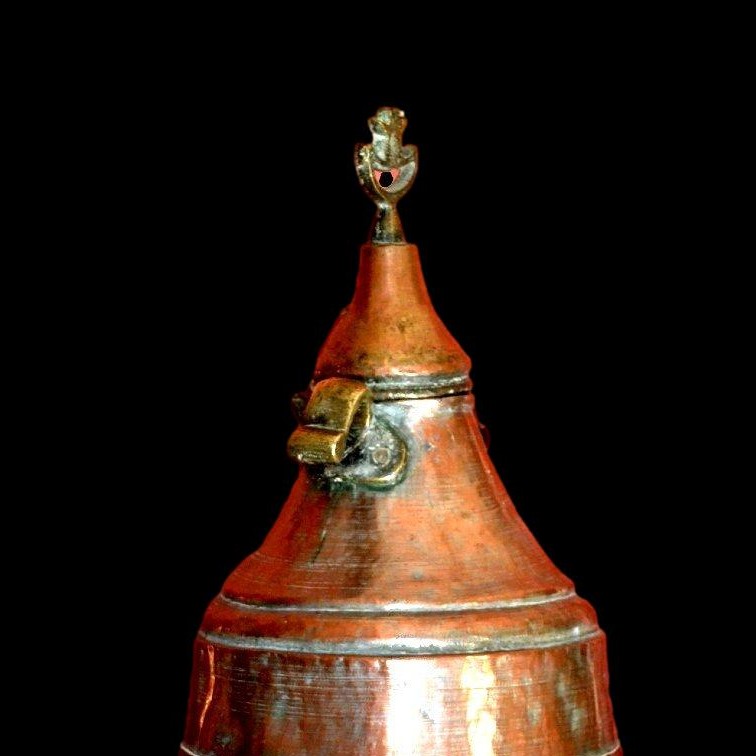 Water Fountain, Anatolia, Ht 64 Cm, Tinned Copper, Ottoman Empire, 19th Century-photo-2