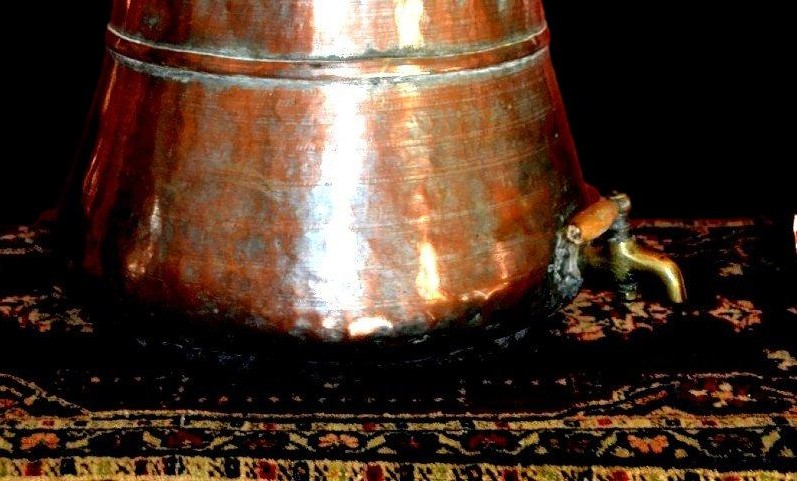 Water Fountain, Anatolia, Ht 64 Cm, Tinned Copper, Ottoman Empire, 19th Century-photo-3
