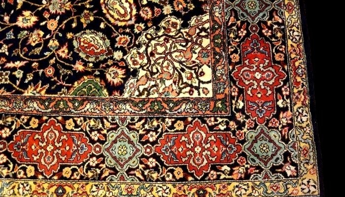 Tabriz Rug, 202 X 320 Cm, Ardebil Pattern, Hand-knotted Kork Wool, Circa 1980, In Perfect Condition-photo-7