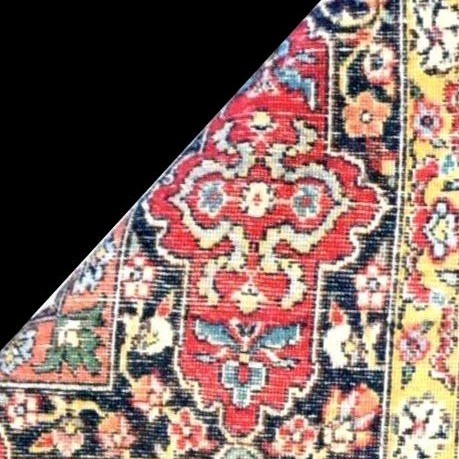 Tabriz Rug, 202 X 320 Cm, Ardebil Pattern, Hand-knotted Kork Wool, Circa 1980, In Perfect Condition-photo-8