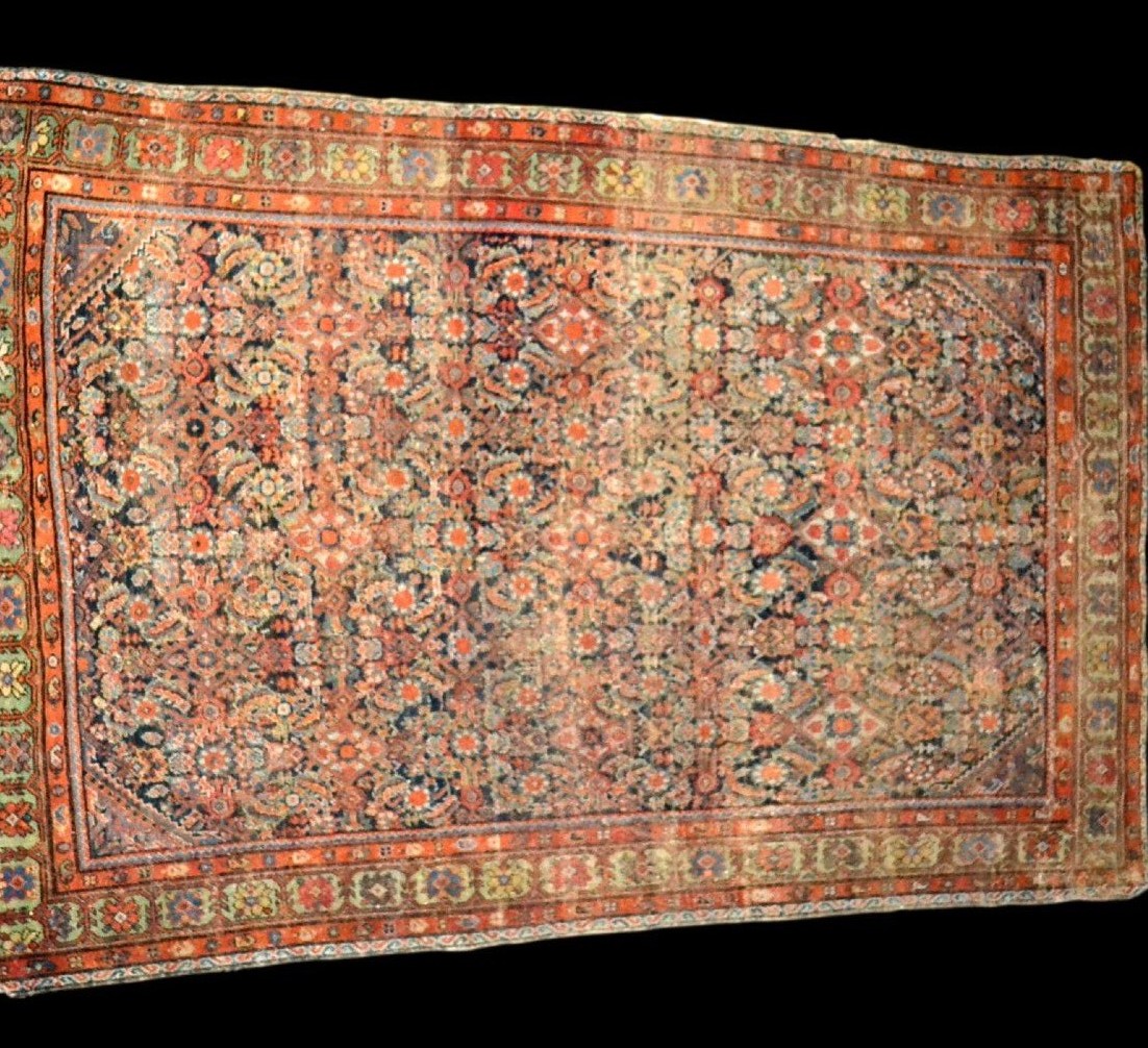 Tapis Ferahan ancien, 129 x 186 cm, noué main en Iran, fin du XVIIIème siècle - début XIXème-photo-2