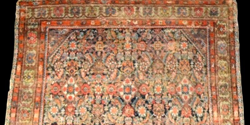 Tapis Ferahan ancien, 129 x 186 cm, noué main en Iran, fin du XVIIIème siècle - début XIXème-photo-6