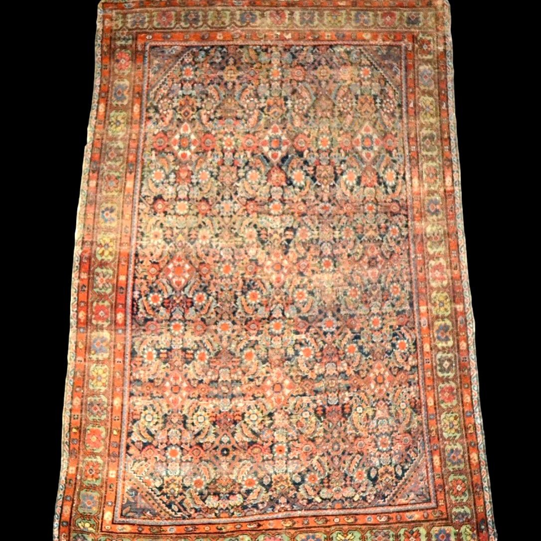 Tapis Ferahan ancien, 129 x 186 cm, noué main en Iran, fin du XVIIIème siècle - début XIXème
