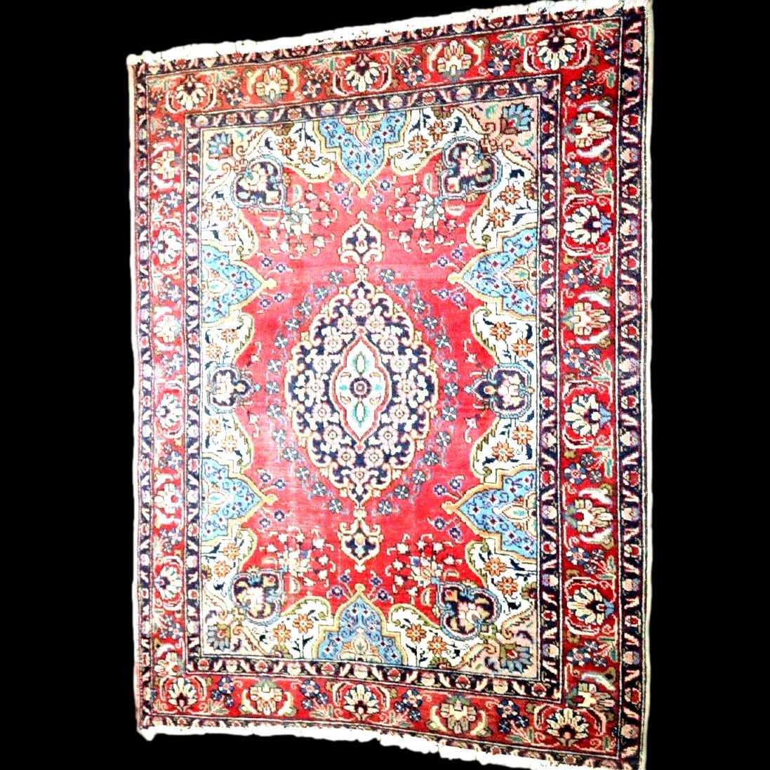 Pair Of Tabriz Rugs, 140 X 192 Cm, Hand-knotted Kork Wool From Iran, Mid-20th Century-photo-3