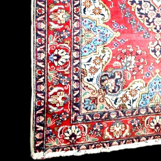 Pair Of Tabriz Rugs, 140 X 192 Cm, Hand-knotted Kork Wool From Iran, Mid-20th Century-photo-4