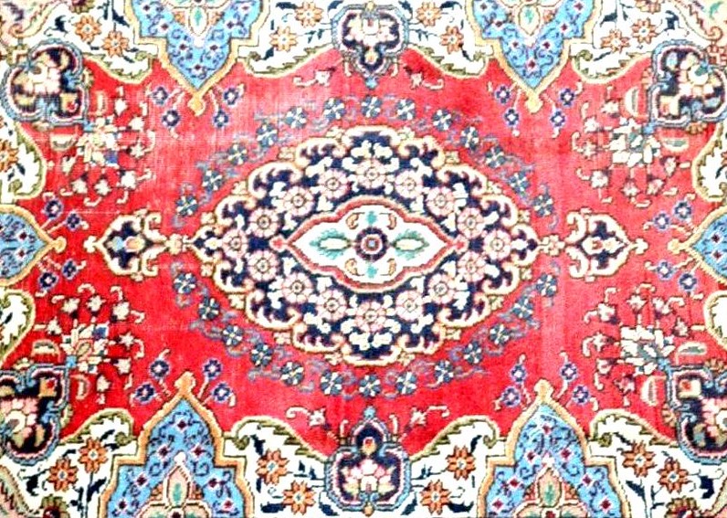 Pair Of Tabriz Rugs, 140 X 192 Cm, Hand-knotted Kork Wool From Iran, Mid-20th Century-photo-5