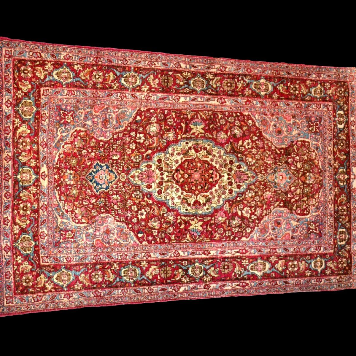 Isfahan Rug, 130 X 210 Cm, Hand-knotted Wool And Silk, Late 19th Century (1860-1880), Collection-photo-2