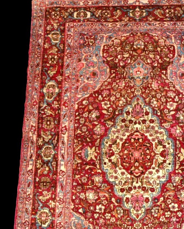 Isfahan Rug, 130 X 210 Cm, Hand-knotted Wool And Silk, Late 19th Century (1860-1880), Collection-photo-1