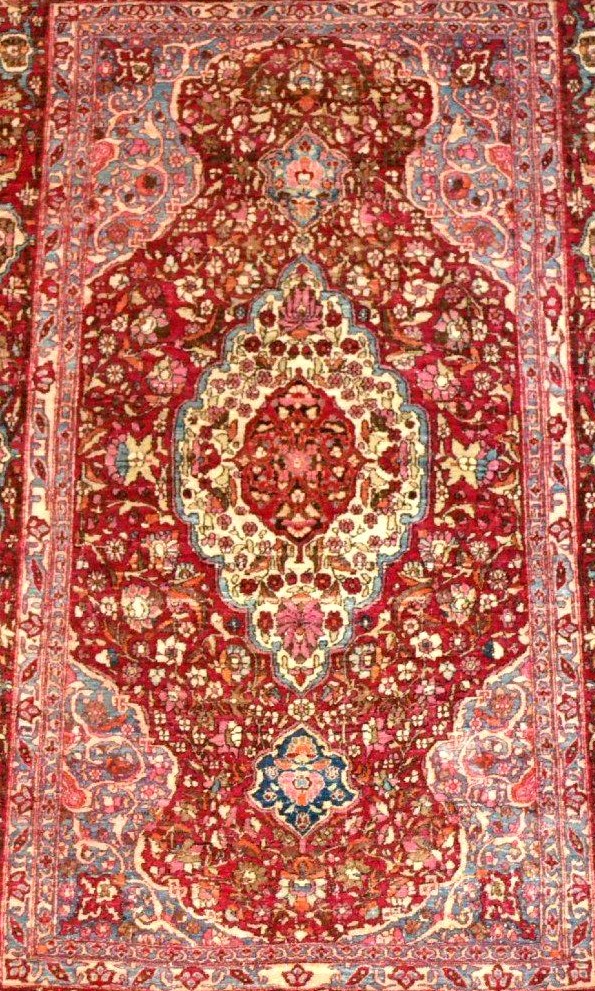 Isfahan Rug, 130 X 210 Cm, Hand-knotted Wool And Silk, Late 19th Century (1860-1880), Collection-photo-5