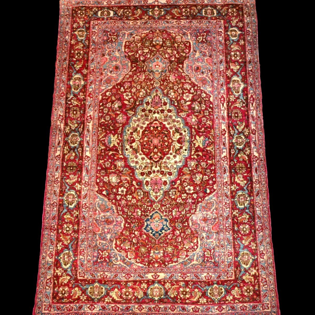 Isfahan Rug, 130 X 210 Cm, Hand-knotted Wool And Silk, Late 19th Century (1860-1880), Collection