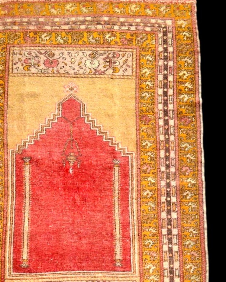 Avanos Rug, Cappadocia, 127 X 187 Cm, Hand-knotted Wool On Wool, Circa 1900, Ancient Prayer-photo-1