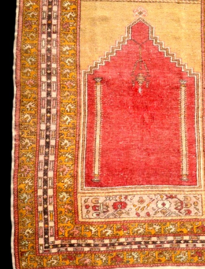 Avanos Rug, Cappadocia, 127 X 187 Cm, Hand-knotted Wool On Wool, Circa 1900, Ancient Prayer-photo-2