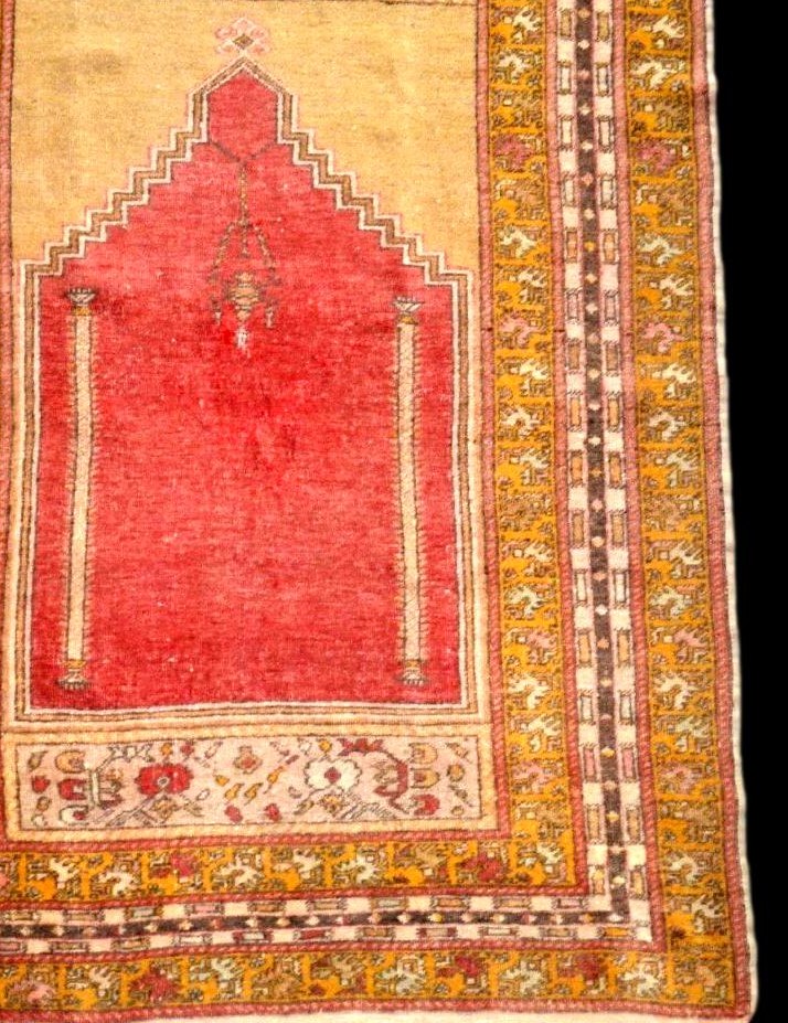 Avanos Rug, Cappadocia, 127 X 187 Cm, Hand-knotted Wool On Wool, Circa 1900, Ancient Prayer-photo-3