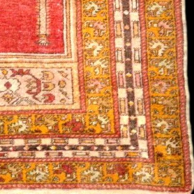 Avanos Rug, Cappadocia, 127 X 187 Cm, Hand-knotted Wool On Wool, Circa 1900, Ancient Prayer-photo-4