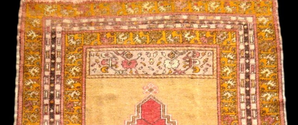 Avanos Rug, Cappadocia, 127 X 187 Cm, Hand-knotted Wool On Wool, Circa 1900, Ancient Prayer-photo-6
