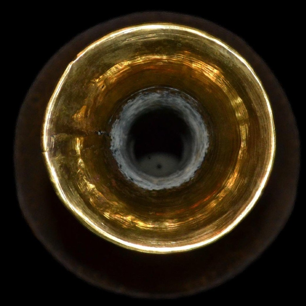 Grand vase islamique, Ht 53 cm, Proche-Orient, en laiton ciselé de calligraphies, XIXème siècle-photo-4