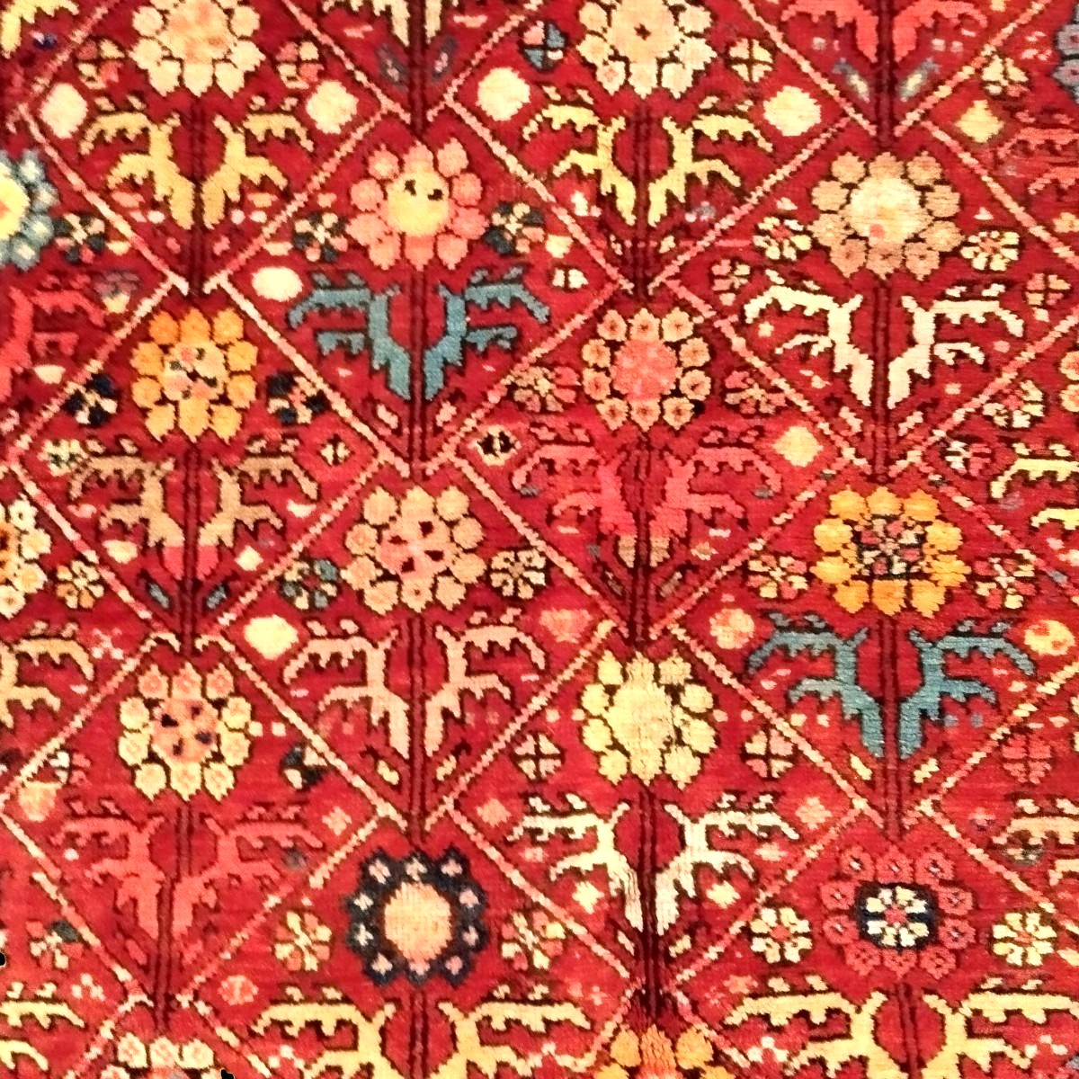 Tapis en galerie du Caucase, 135 x 338 cm, laine nouée main, daté 1891, signé, très bon état-photo-2