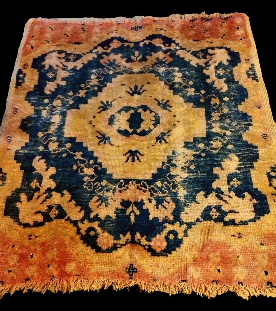 Sofreh, Haouz, Maroc, 112 x 123 cm, Laine sur laine nouée main, Début du XXème Siècle 1880-00-photo-3