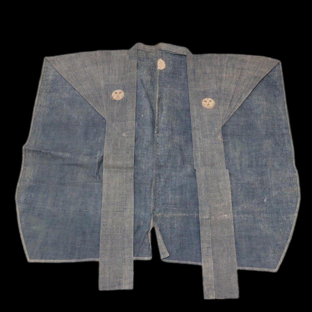裃 Samurai Clothing, Silk Kamishimo, Mon, Edo Period, Japan, 19th Century, Traditional-photo-2