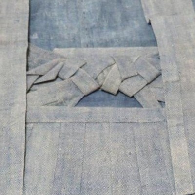 裃 Samurai Clothing, Silk Kamishimo, Mon, Edo Period, Japan, 19th Century, Traditional-photo-6