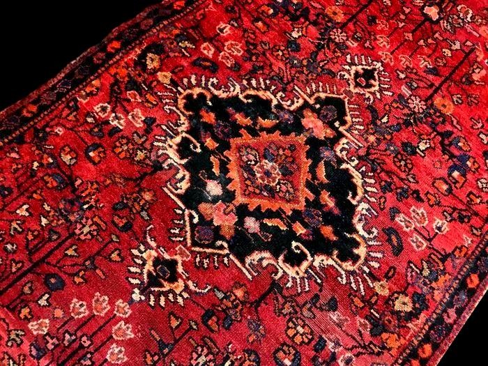 Tapis Malayer, 103 x 188 cm, laine nouée main en Iran vers 1900, très bel état de collection-photo-4