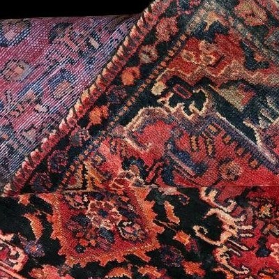 Tapis Malayer, 103 x 188 cm, laine nouée main en Iran vers 1900, très bel état de collection-photo-7