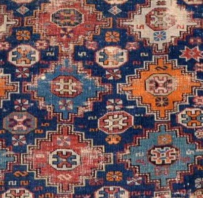 Tapis Tchétchène, Tchi tchi, 123 x 174 cm, laine nouée main, tchétchénie, Caucase, 1800 - 1850-photo-3
