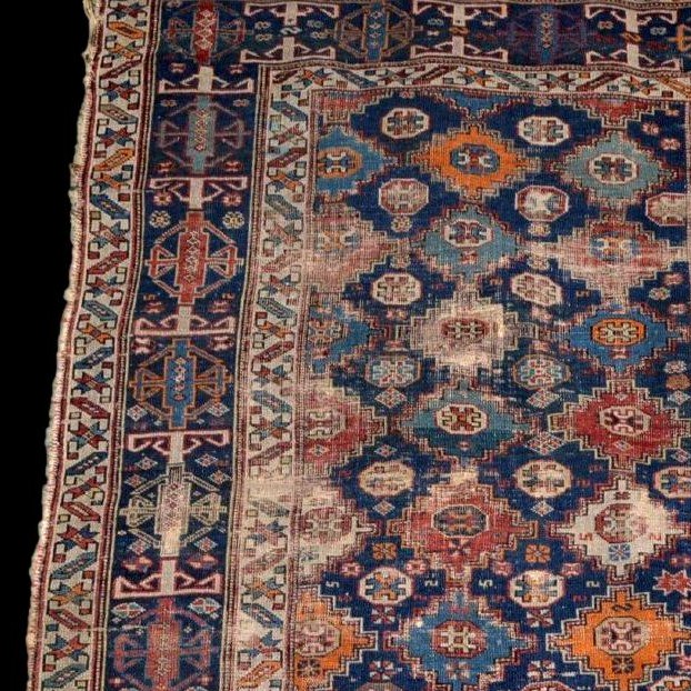 Tapis Tchétchène, Tchi tchi, 123 x 174 cm, laine nouée main, tchétchénie, Caucase, 1800 - 1850-photo-3