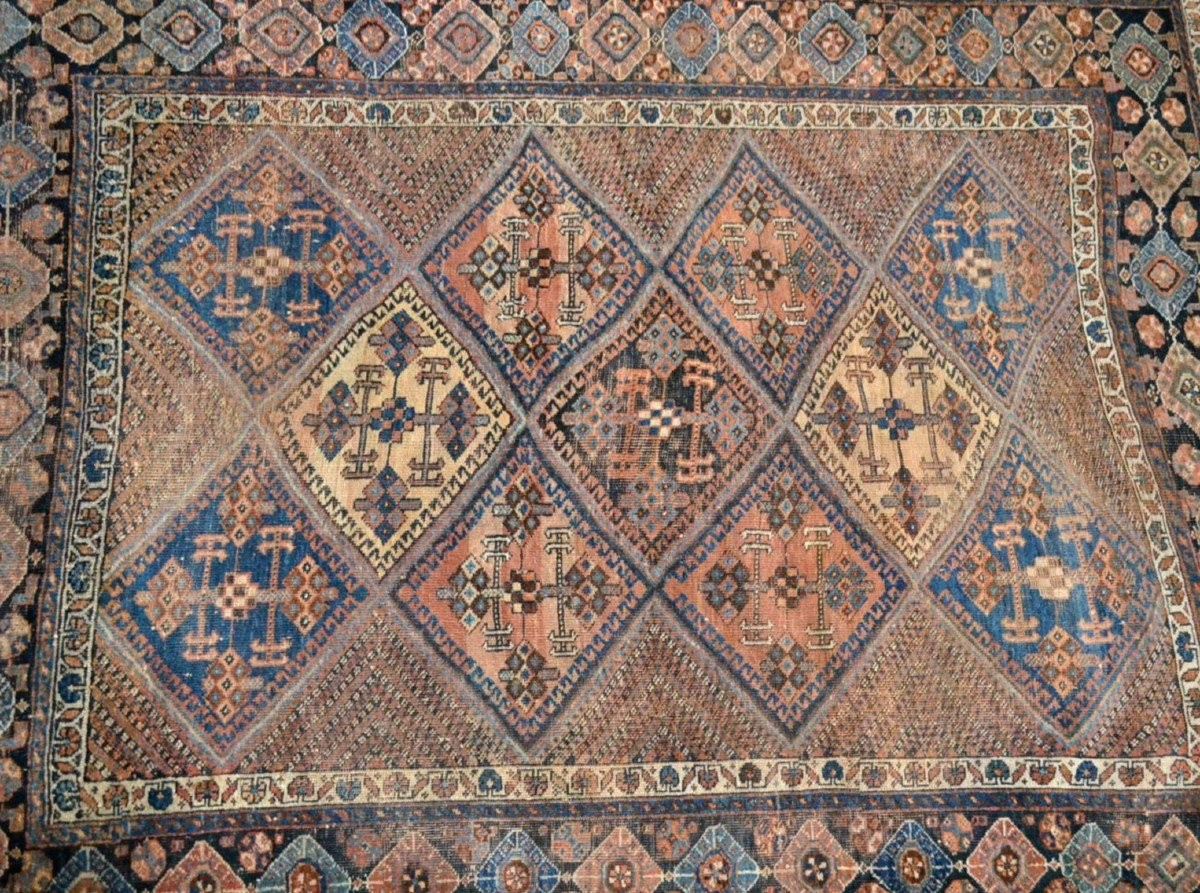 Afshar Carpet, Shahr Babak, 151 X 192 Cm, Hand-knotted Wool, Iran, Second Half Of The 19th Century, Kadjar-photo-2