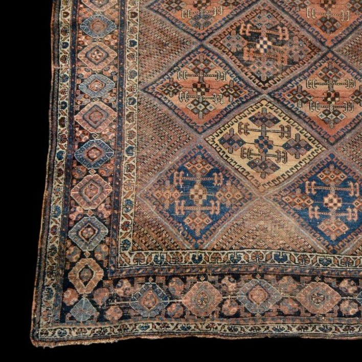 Afshar Carpet, Shahr Babak, 151 X 192 Cm, Hand-knotted Wool, Iran, Second Half Of The 19th Century, Kadjar-photo-3