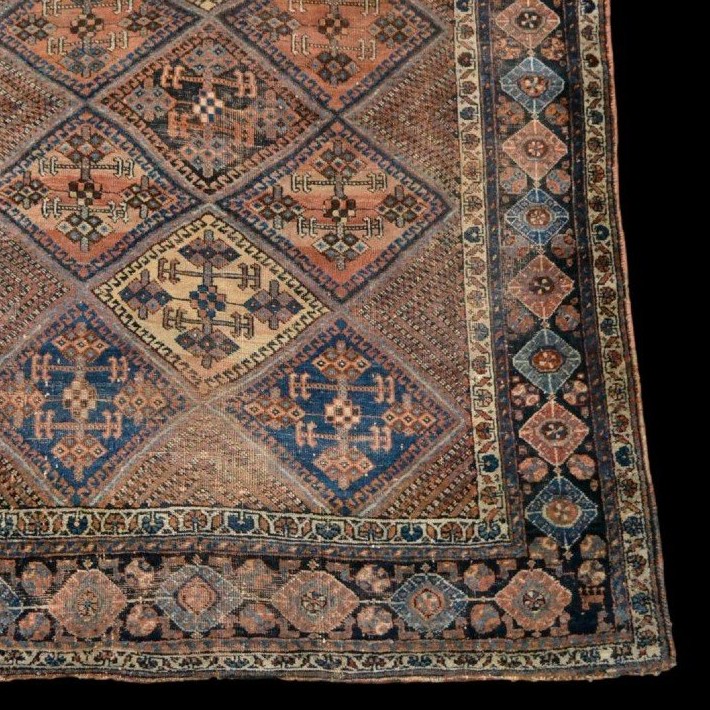 Afshar Carpet, Shahr Babak, 151 X 192 Cm, Hand-knotted Wool, Iran, Second Half Of The 19th Century, Kadjar-photo-4