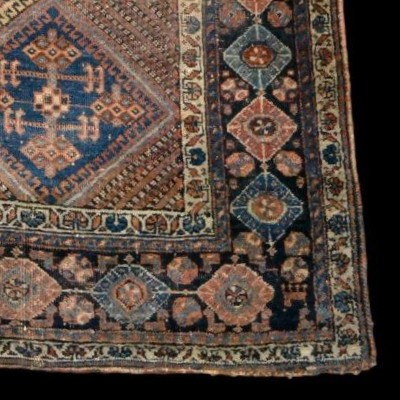 Afshar Carpet, Shahr Babak, 151 X 192 Cm, Hand-knotted Wool, Iran, Second Half Of The 19th Century, Kadjar-photo-7