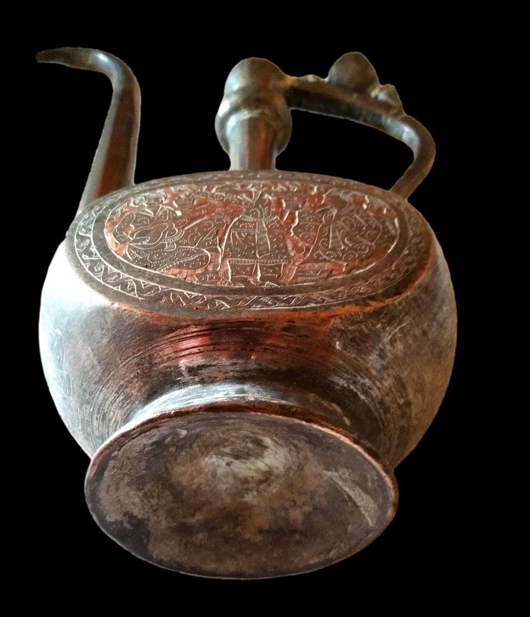 Oriental Persian Aftafa Ewer XIX C 1900 - 1920-photo-3