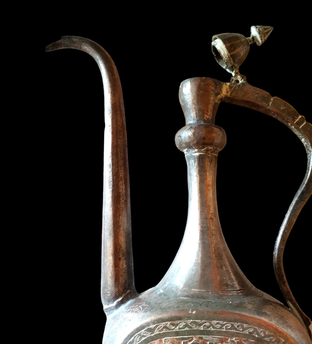 Oriental Persian Aftafa Ewer XIX C 1900 - 1920-photo-4