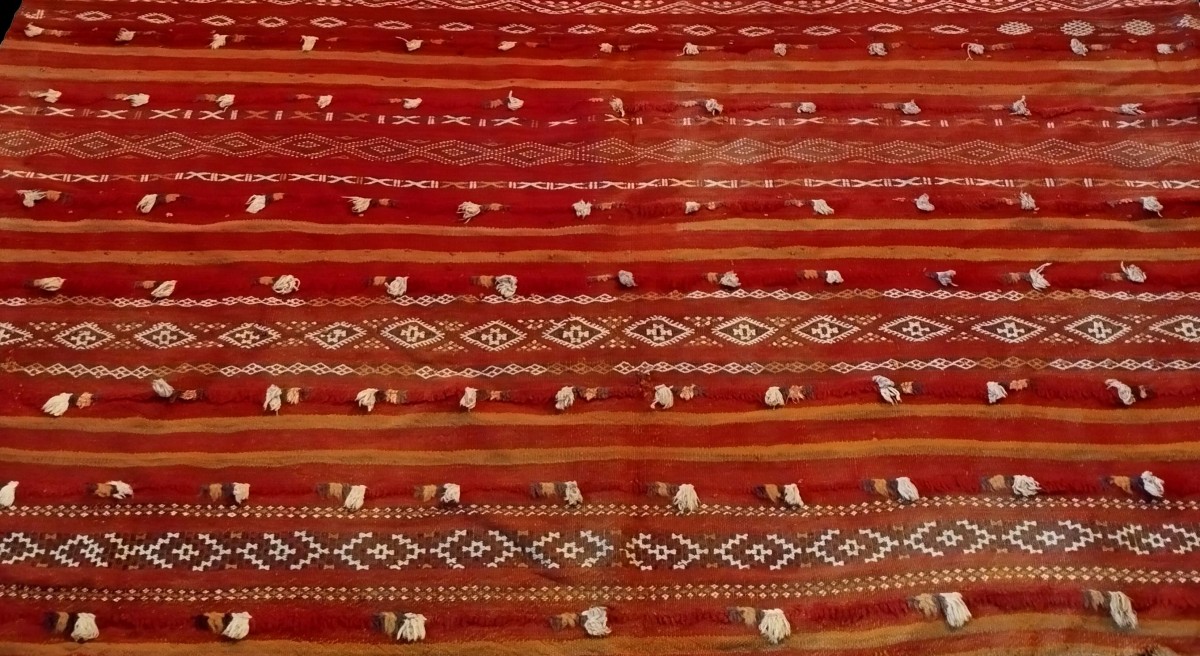 Hanbel du Haouz, 174 x 297 cm, tribu Chichoua ou Boujad, laine, Maroc vers 1900 - 1930-photo-4