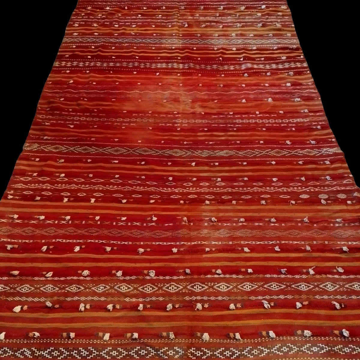Hanbel du Haouz, 174 x 297 cm, tribu Chichoua ou Boujad, laine, Maroc vers 1900 - 1930