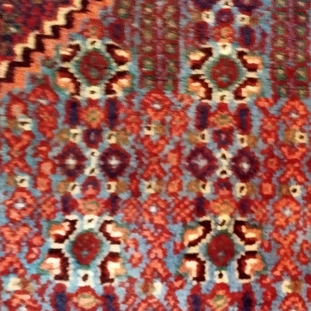 Senneh Rug, 127 X 155 Cm, Hand-knotted Wool From Iranian Kurdistan, 1980, Very Good Condition-photo-4