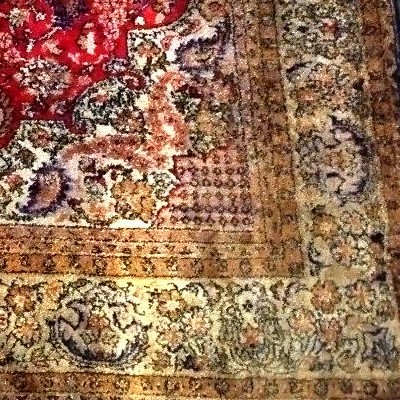 Tapis de Srinagar, Cachemire, 108 x 160 cm, soie sur soie nouée main, Jammu-et-Cachemire-photo-7