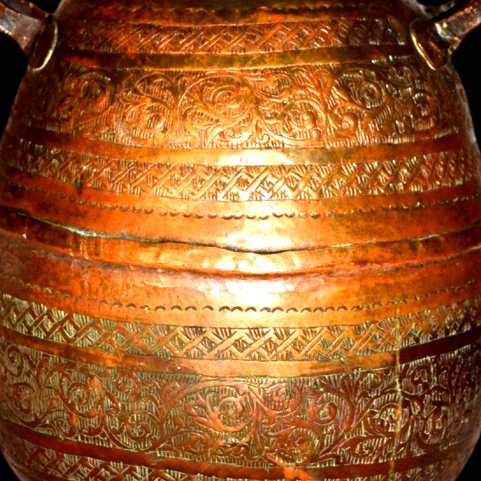 Milk Or Cream Pot, Copper,,, Azerbaijan, 19th Century.-photo-2