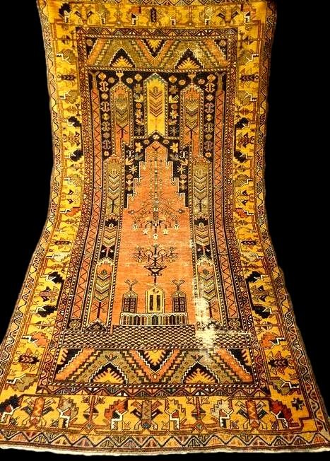 Tapis Téhéran, 138 x 206 cm, laine nouée main, Iran, début XXème,1920-1930, fin dynastie Kadjar-photo-8